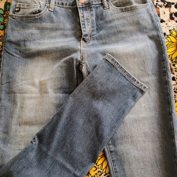 GLO Jeans Women's Straight Leg in Denim Blue - Picture 2 of 4